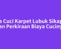 Jasa Cuci Karpet Lubuk Sikaping dan Perkiraan Biaya Cucinya
