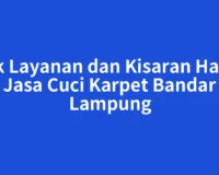 Cek Layanan dan Kisaran Harga Jasa Cuci Karpet Bandar Lampung